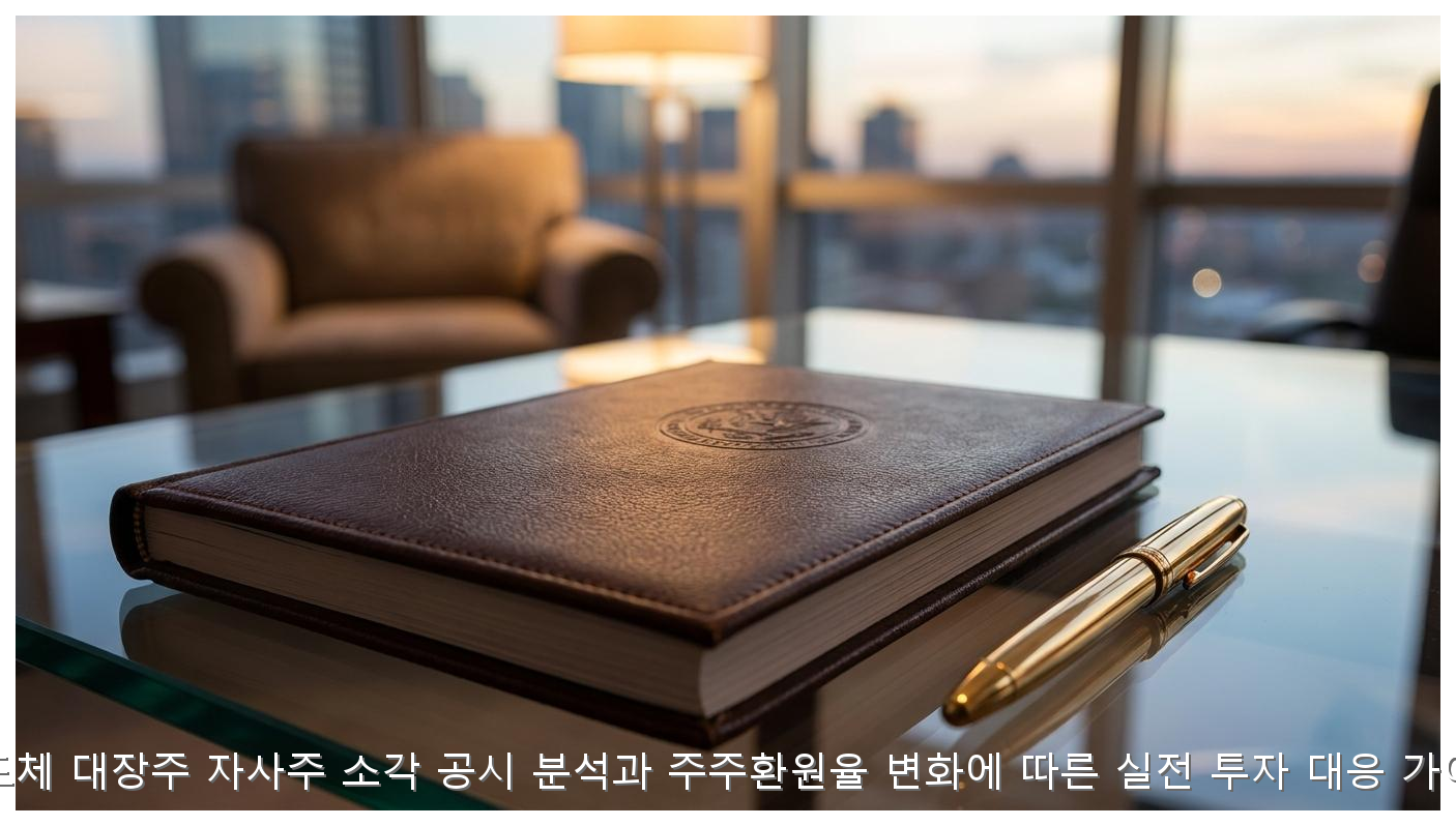 반도체 대장주 자사주 소각 공시 분석과 주주환원율 변화에 따른 실전 투자 대응 가이드 핵심 안내 및 분석 인포그래픽 (3)