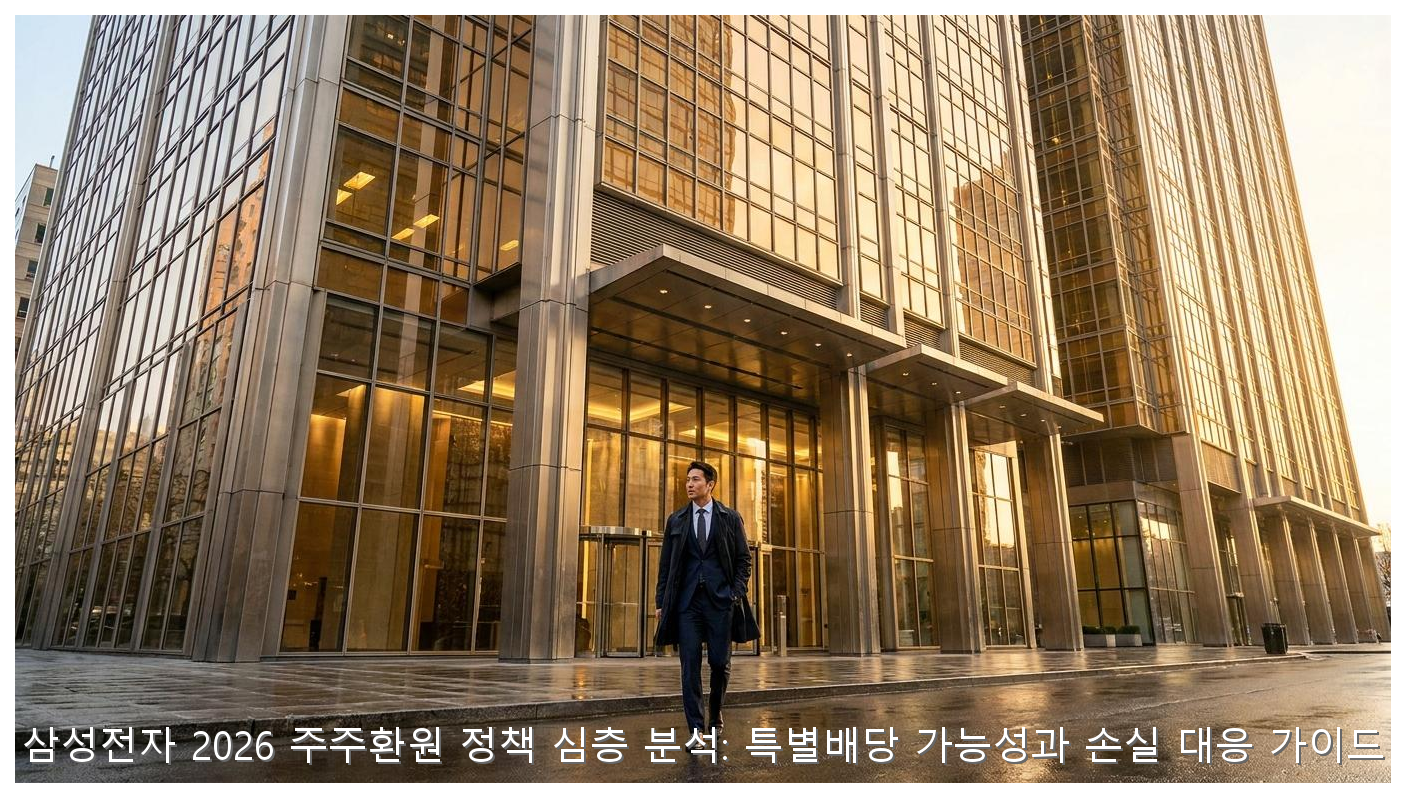 삼성전자 2026 주주환원 정책 심층 분석: 특별배당 가능성과 손실 대응 가이드 핵심 안내 및 분석 인포그래픽 (4)