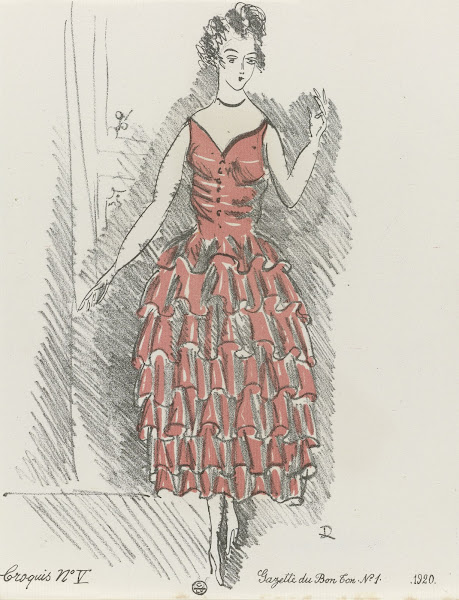 Gazette du Bon Ton  Croquis No V 1920