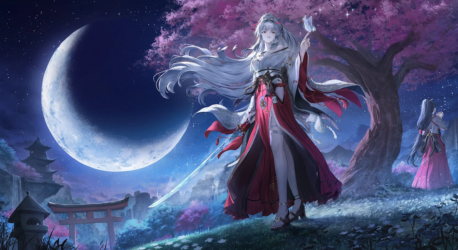 Jingliu From Honkai Star Rail - Digital Anime Art 4K Wallpaper (4096x2234)