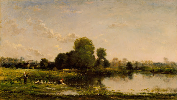 Riverbank with Fowl 1868