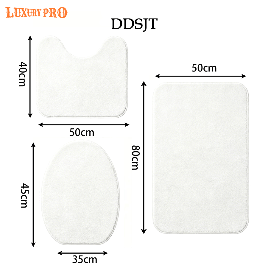 Floor Mat 3-Piece Set [Shower Curtain Not Included]