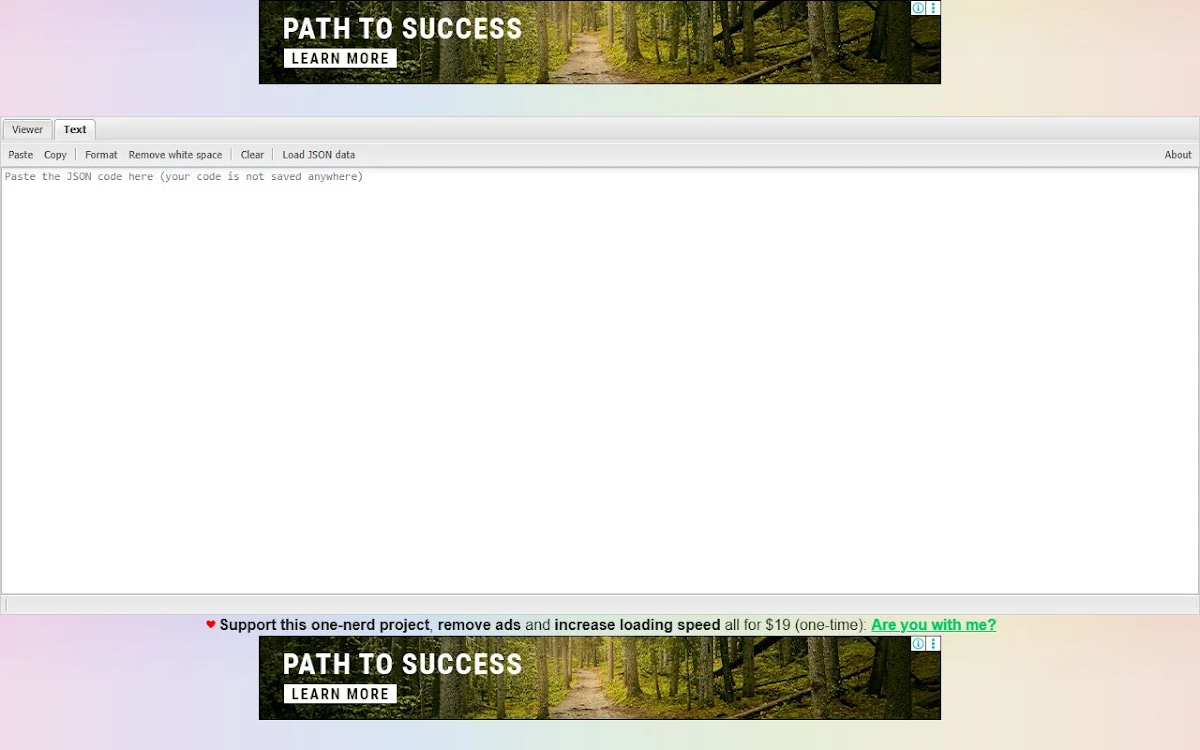 Captura de Generate JSON