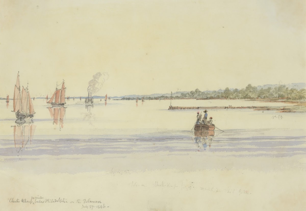Chester Wharf 20 miles below Philadelphia on the Delaware July 27 1846 1846