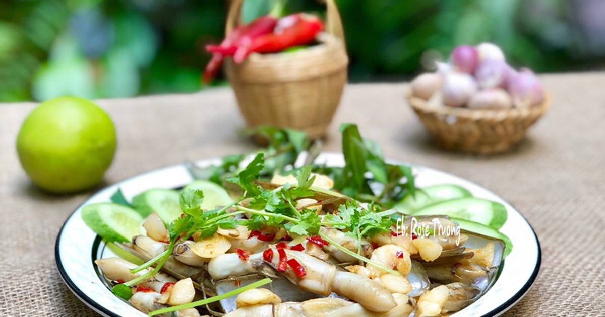 Ốc Móng Tay Xào Bơ Tỏi Ớt