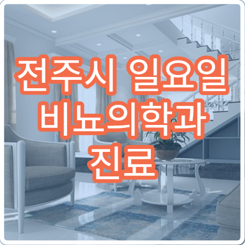 전주시 일요일 비뇨의학과 진료 병원 – 요로감염, 배뇨 장애 주말 응급 진료 병원