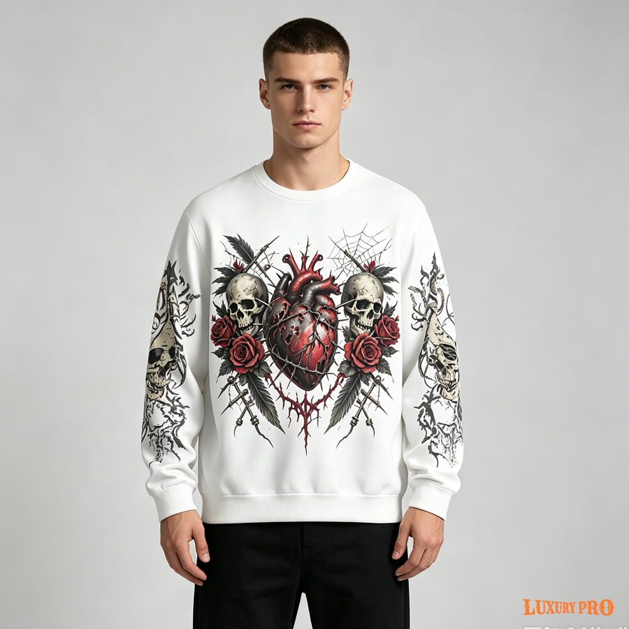 AOP EGD Japanese Fabric Crew Neck Sweatshirt 250g