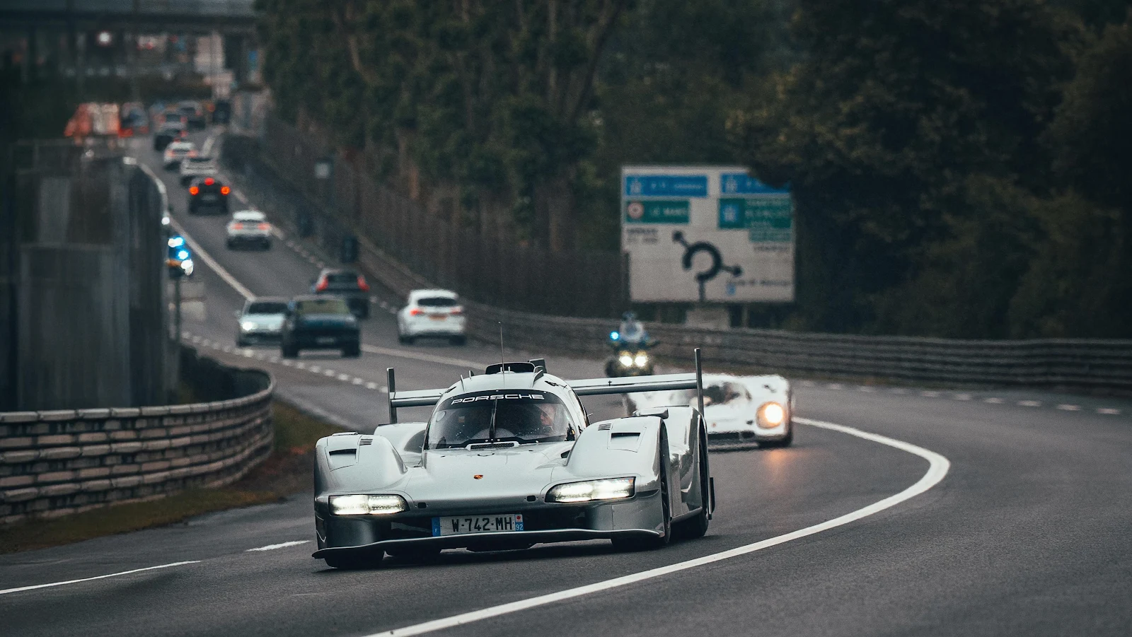 Porsche Mission X On Road - Automotive Photography 4K Wallpaper (4445x2502)