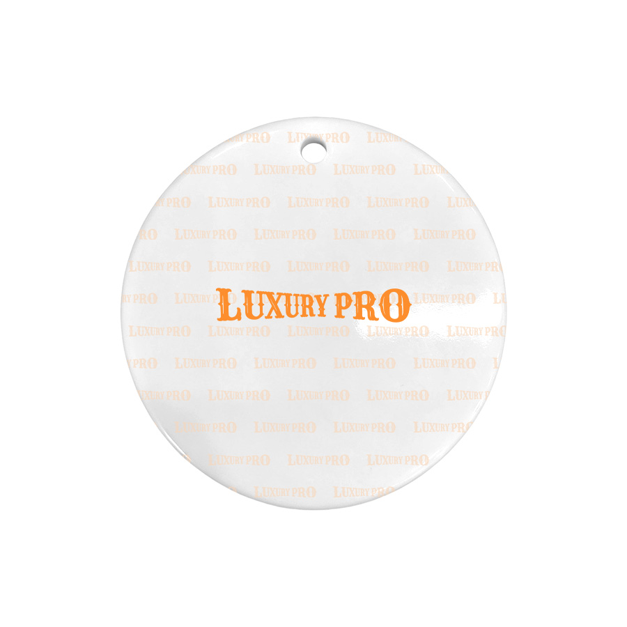 Embossed Ceramic Pendant