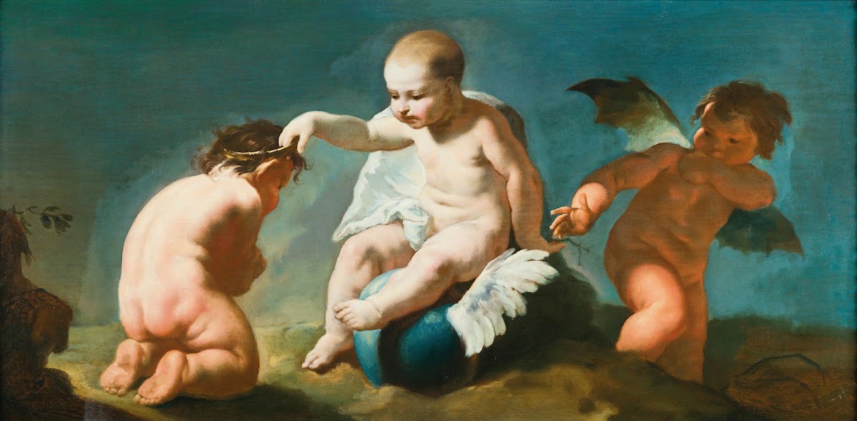 Allegory of Morality Virtue awarded and Vice punished 18th Century