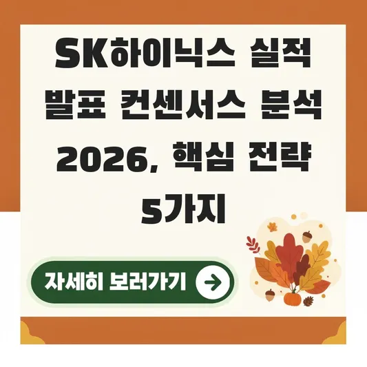 SK하이닉스 실적 발표 컨센서스 분석