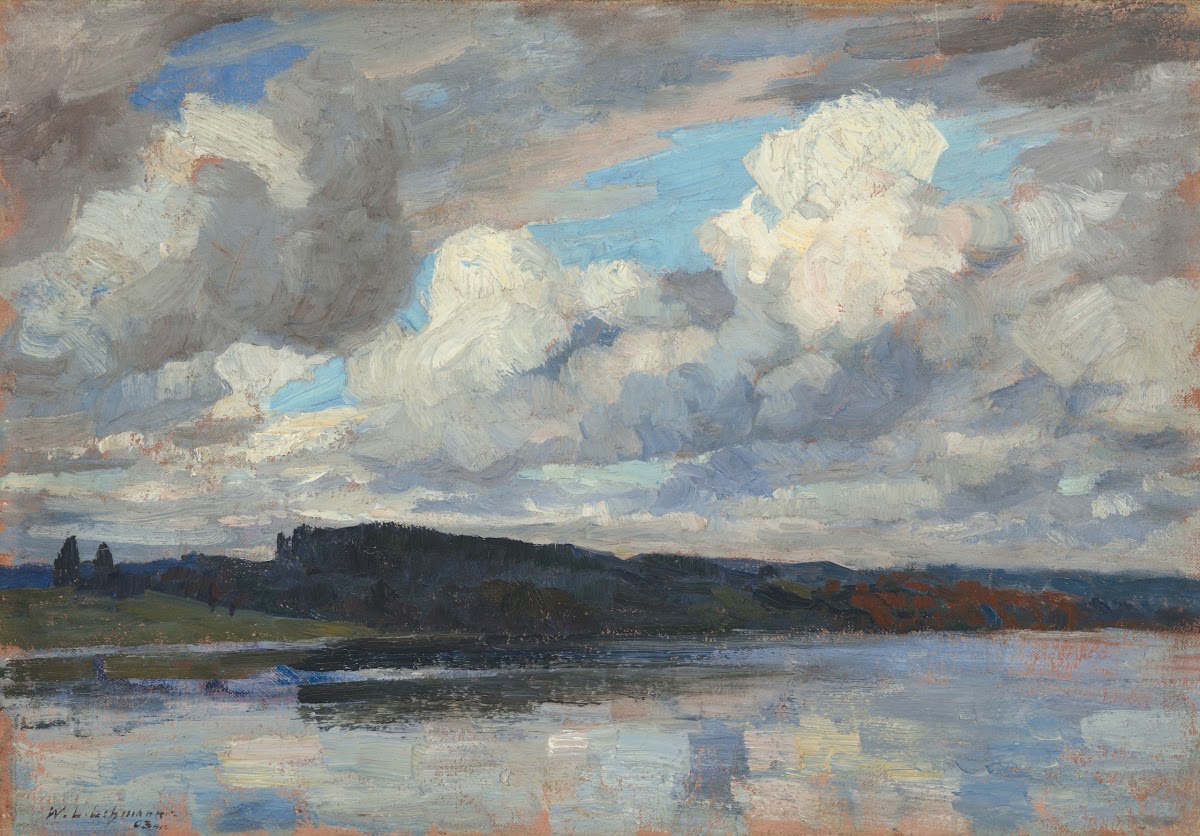 Wolkenstimmung am Chiemsee circa 1903