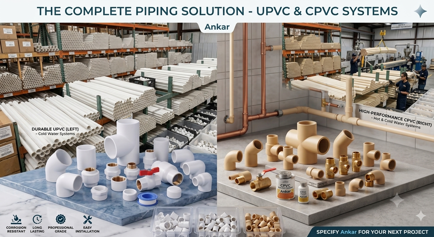 CPVC & UPVC pipe and their fittings