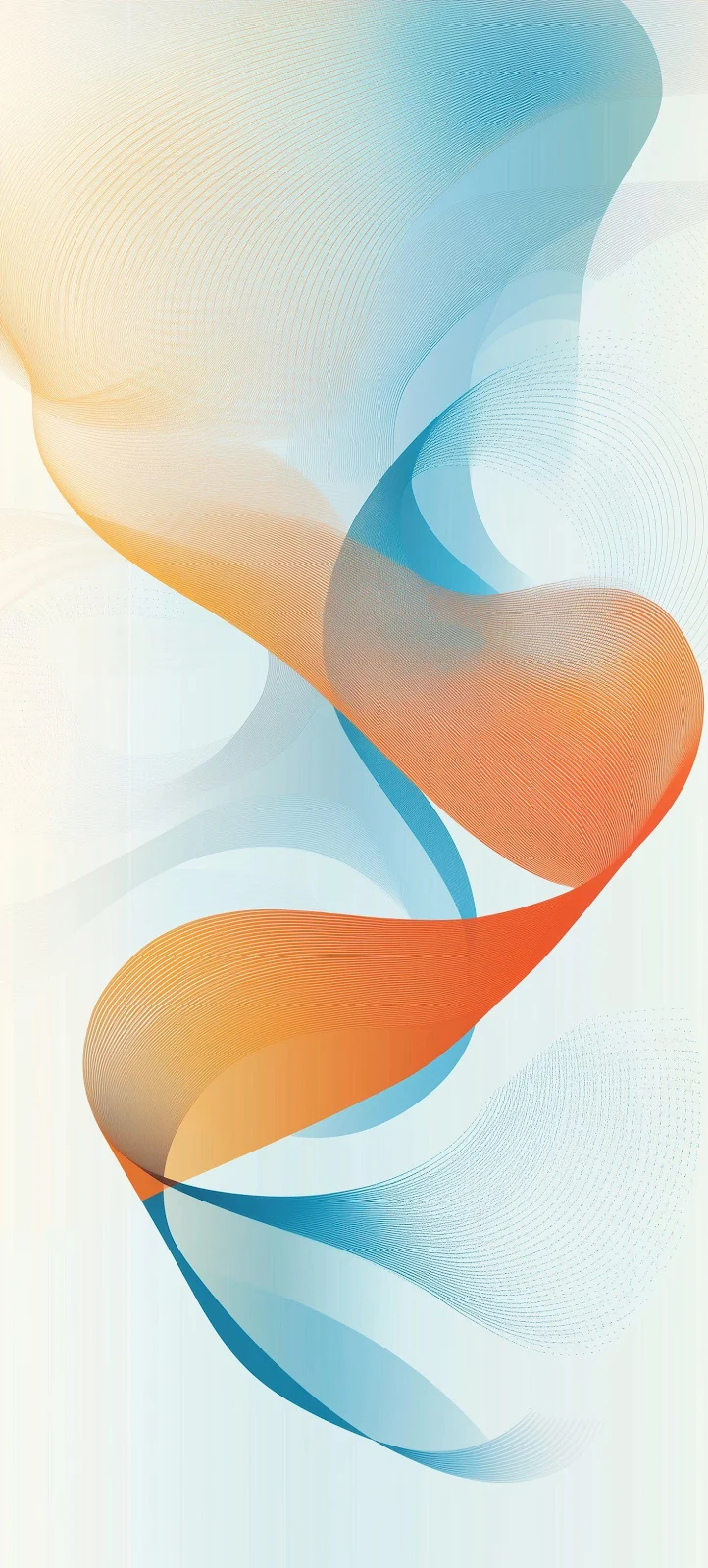 Abstract Flowing Wave Lines - Abstract Design 2K iPhone Wallpaper (1472x3264)