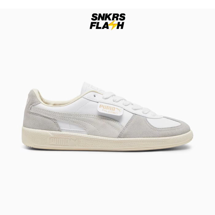 PUMA PALERMO LTH WHITE LIGHT GREY - Size 46