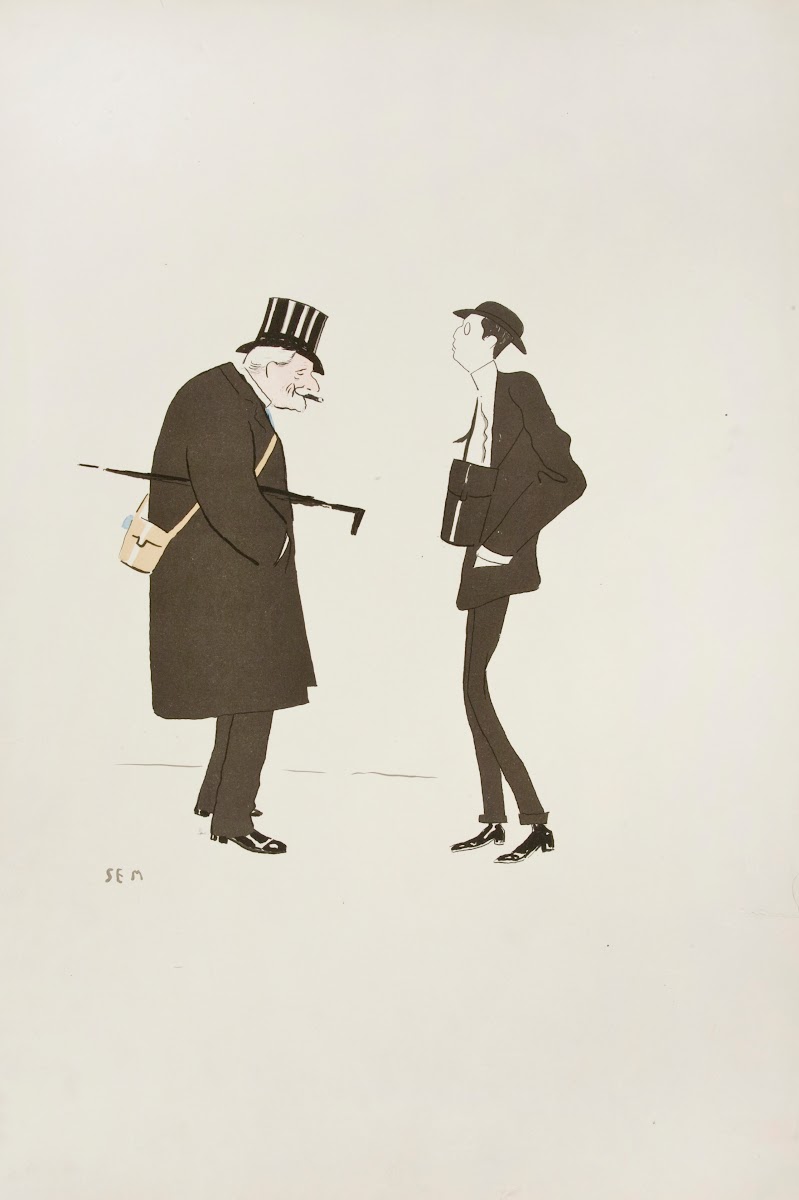 Caricature of two men 1904