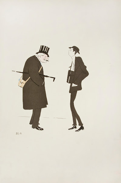 Caricature of two men 1904