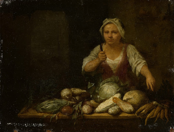 Cook Cleaning Vegetables 1714