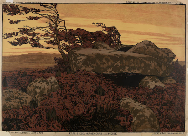 Hünengrab in der Heide 1901