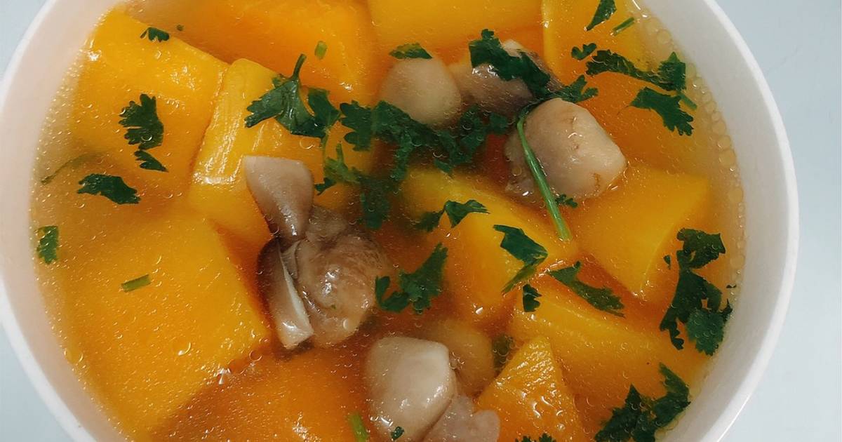 Canh đu đủ nấm rơm