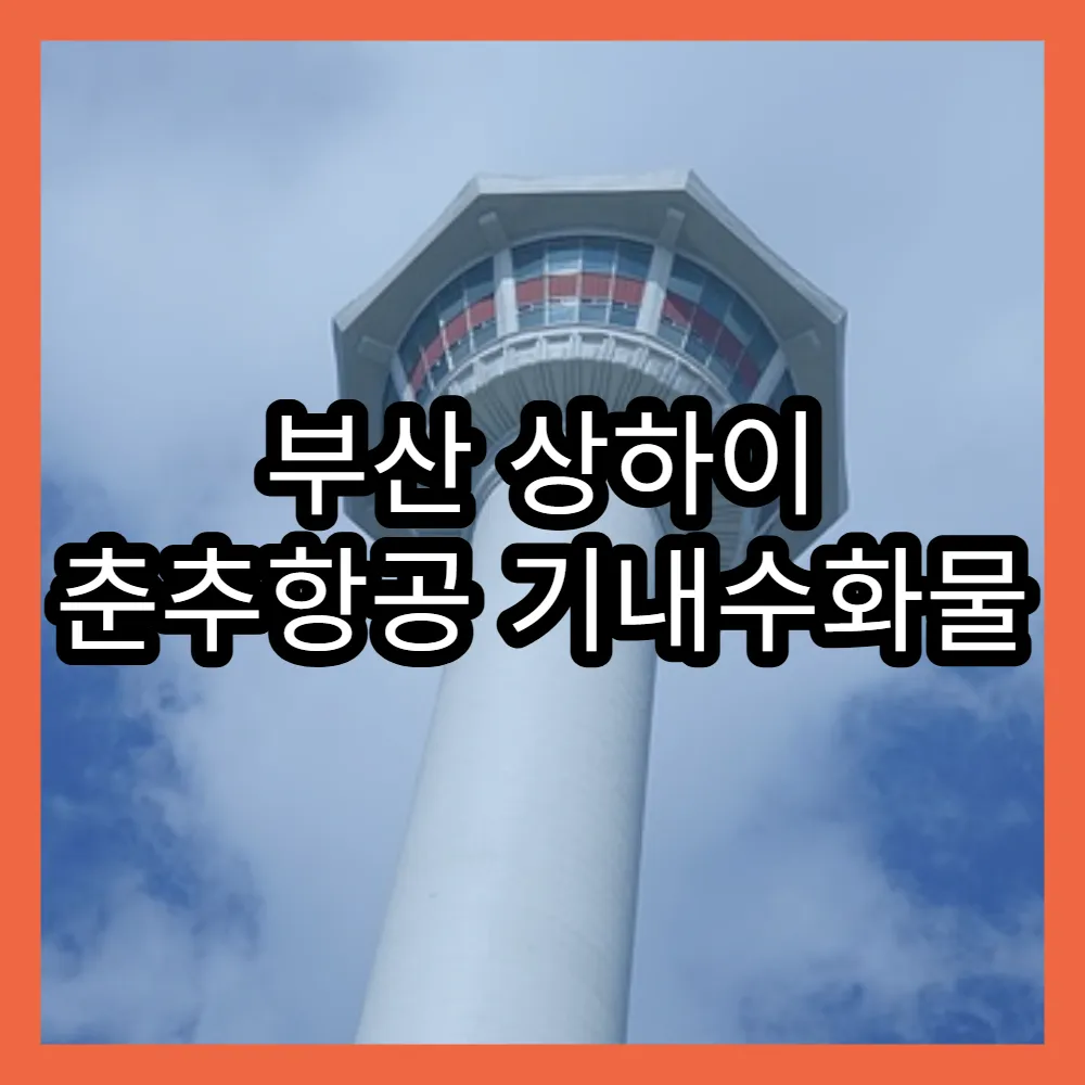부산 상하이 춘추항공 기내수화물 규정 상세 정리