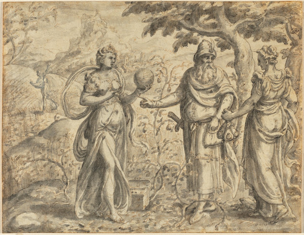 The Seed Received among the Thorns from the Parable of the Sower c 1573