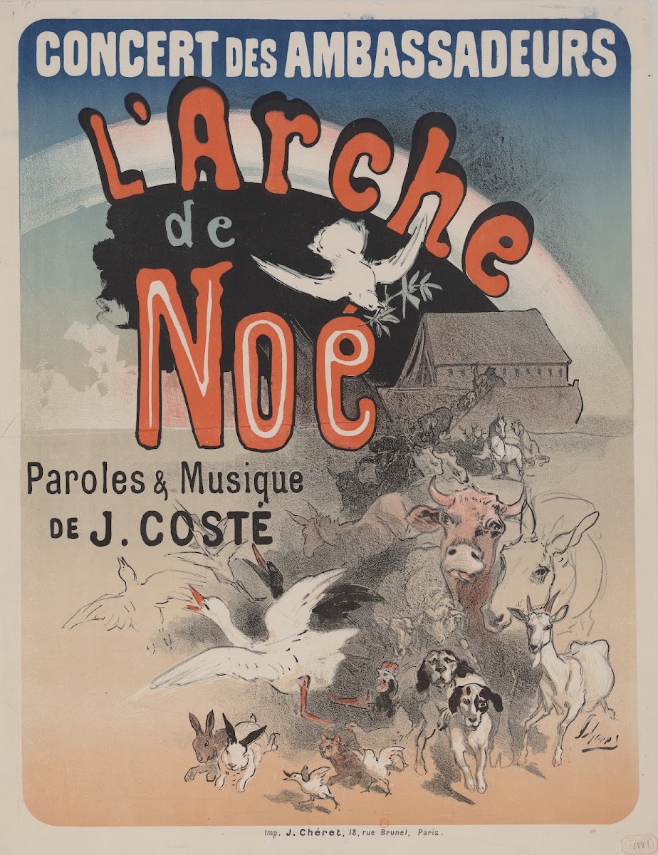Concert des Ambassadeurs LArche de Noé paroles et musique de J Costé 1881