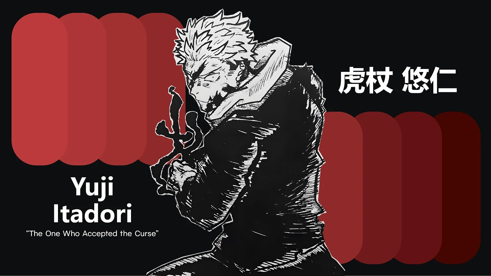 Yuji Itadori Jujutsu Kaisen Artwork - Digital Manga Art 5K Wallpaper (5120x2881)