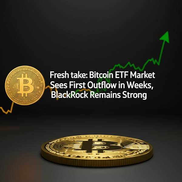 Fresh take: Bitcoin ETF Market Sees First Outflow in Weeks, BlackRock Remains Strong