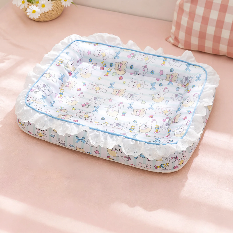 Summer pet bed, sisal, removable and washable