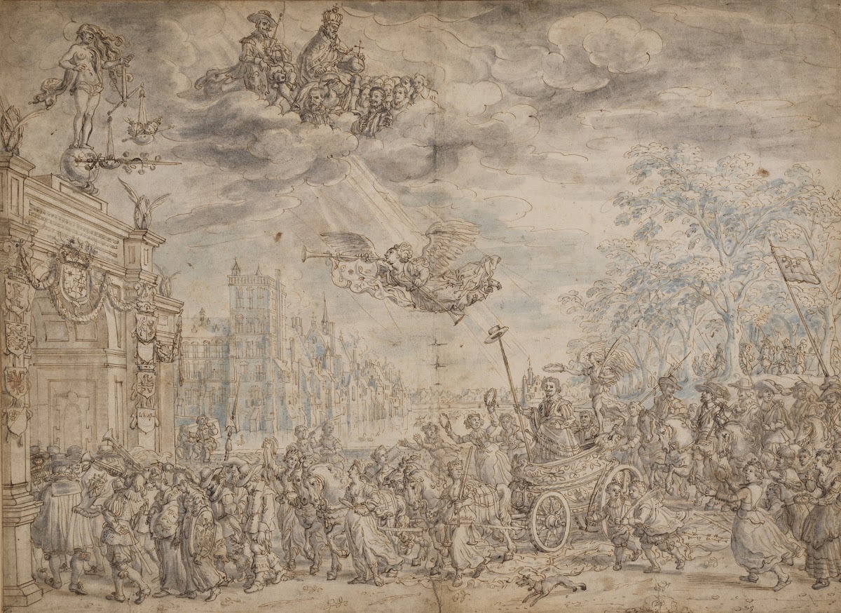 The Triumphal Entry of Frederik Hendrik of the Orange into The Hague ca 1629