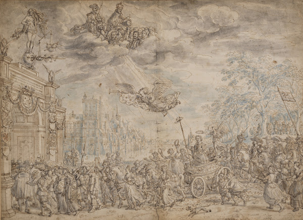 The Triumphal Entry of Frederik Hendrik of the Orange into The Hague ca 1629