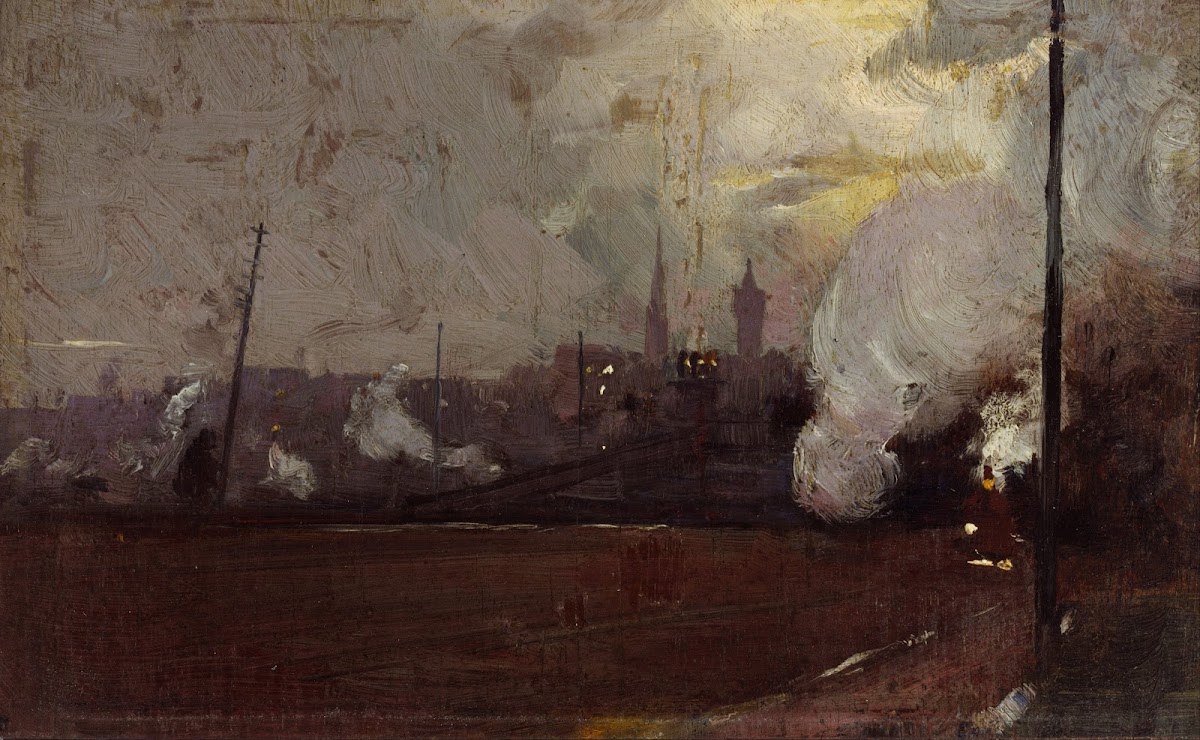 Evening train to Hawthorn circa 1889