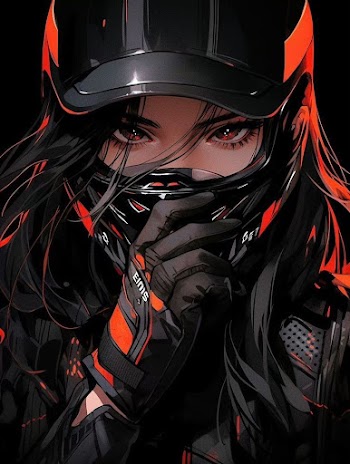 Anime Biker Girl Picture