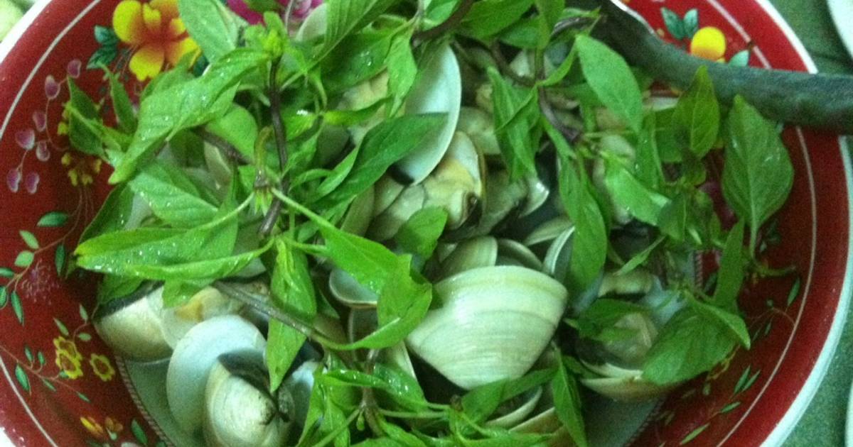 Nghêu hấp sả