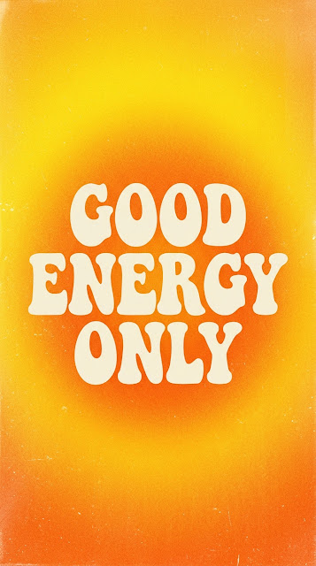 Retro Yellow Aura Gradient Affirmation Typography Background - Free mobile Wallpaper