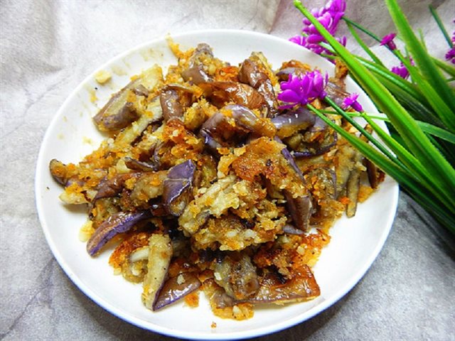 Cà Tím Chiên Rang Tỏi Phi
