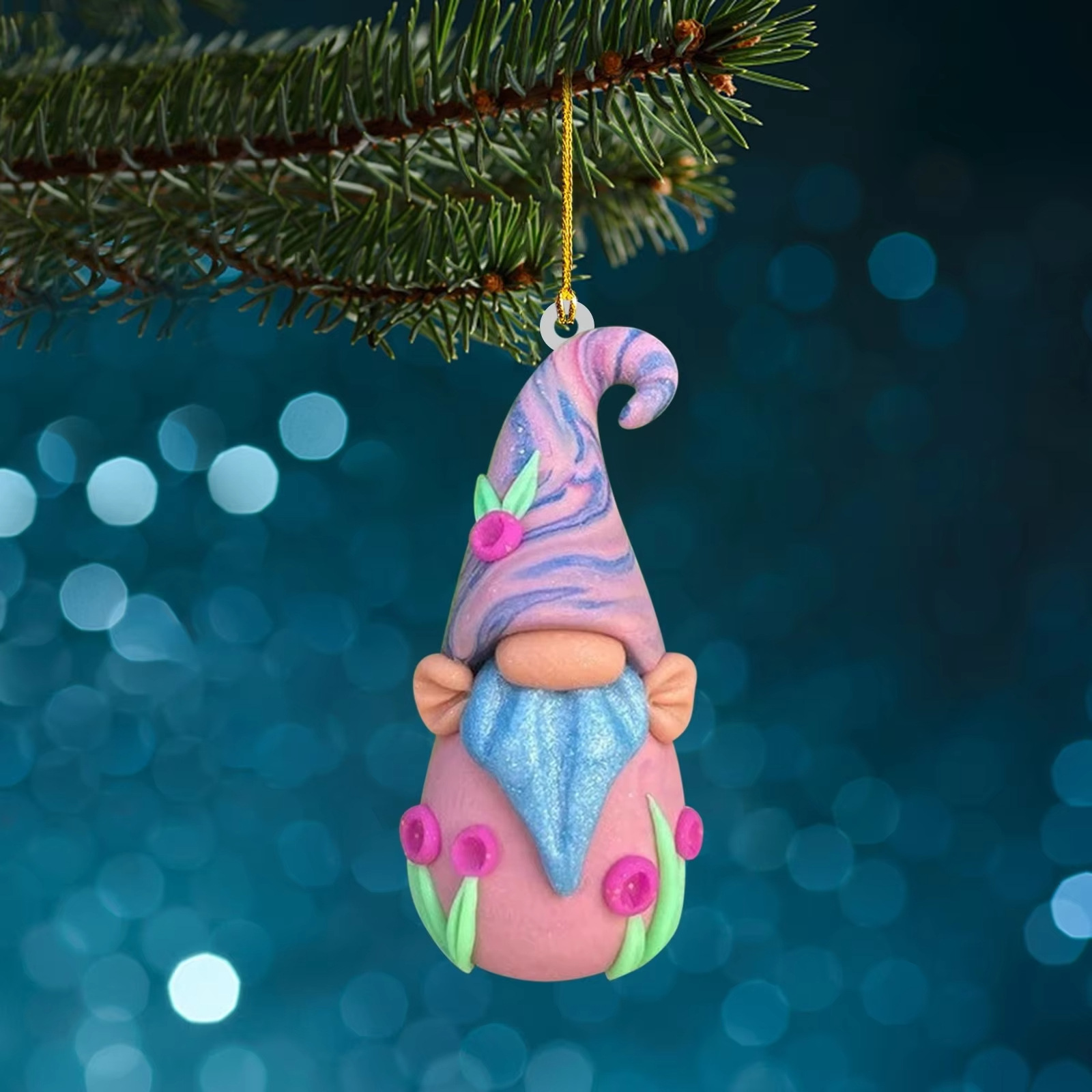 Christmas Gnome Ornament made of Acrylic