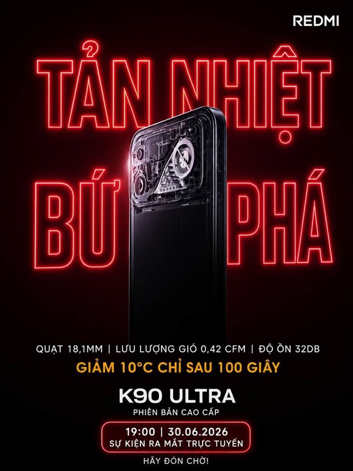 REDMI K90 Ultra dévoilé avec ventilateur de refroidissement actif intégré, ambition de devenir le roi du jeu dans le segment haut de gamme