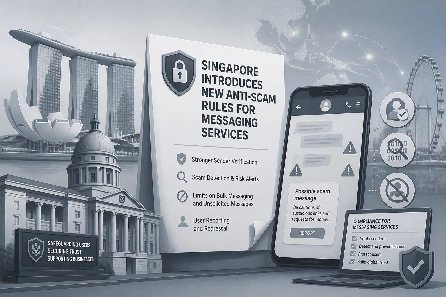 Editorial image for Singapore Introduces New Anti-Scam Rules for Messaging Services