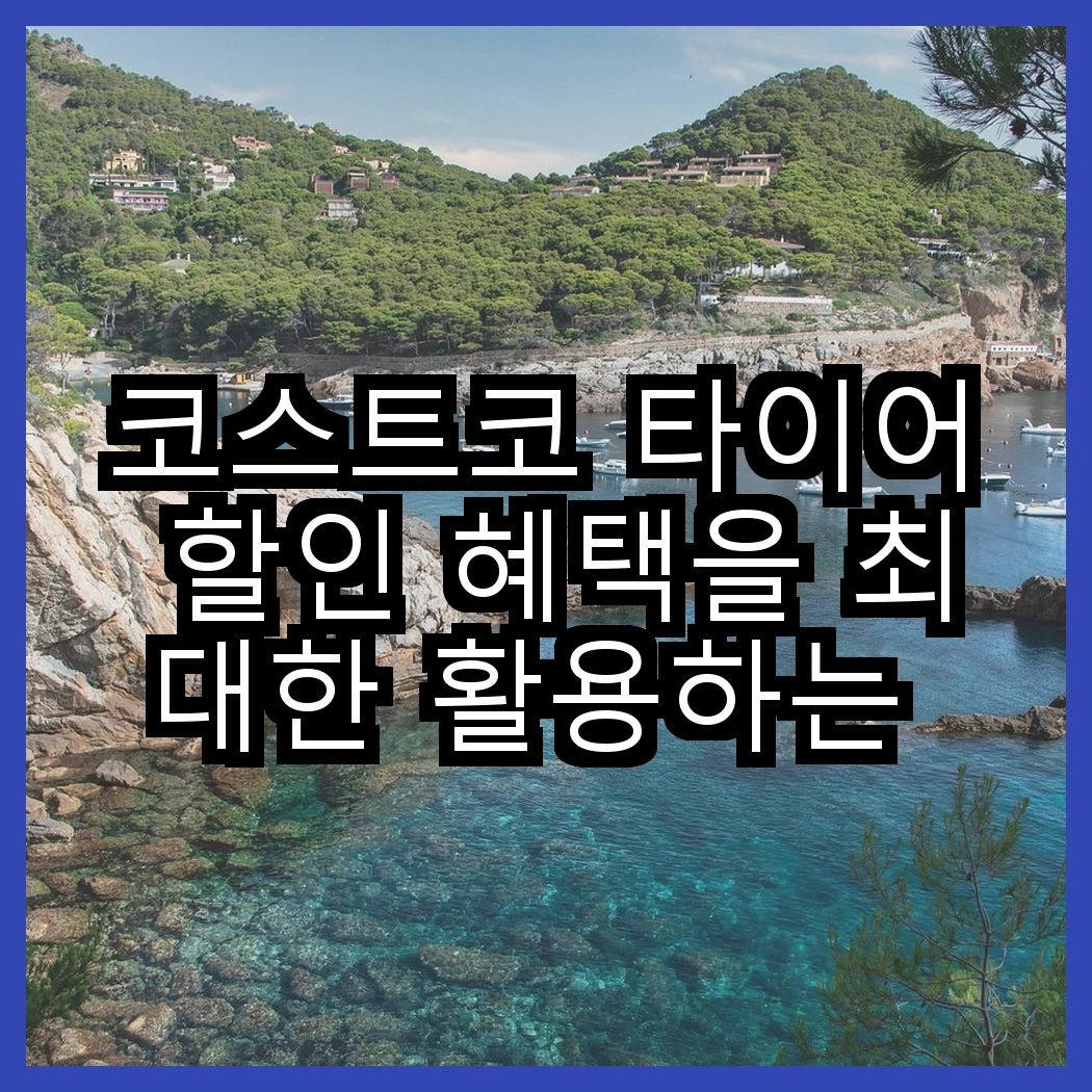 코스트코 타이어 할인 혜택을 최대한 활용하는 법 썸네일