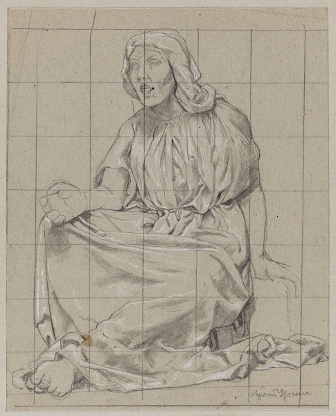 Sitting Woman in a Draped Robe 1889
