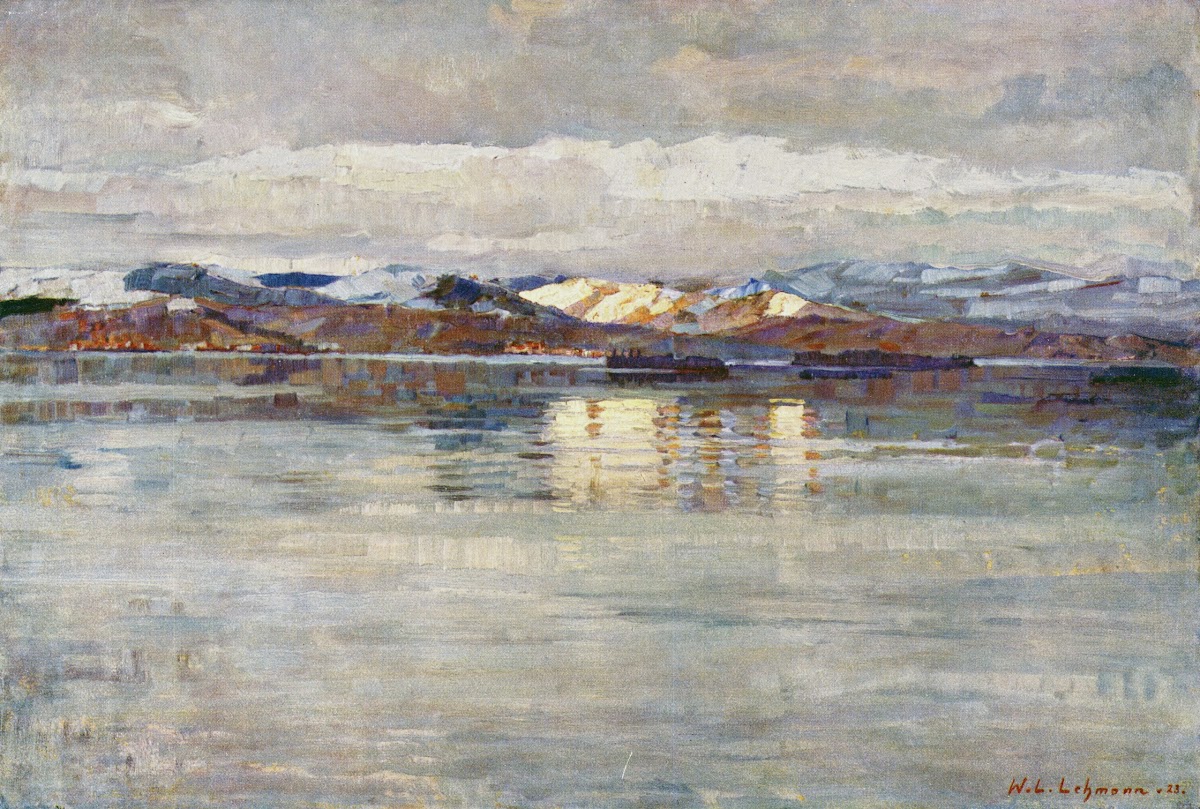 Winterstimmung am Zürichsee 1923