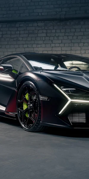 Lamborghini, Supercar, Matte Black Car, Exotic Car 5K Wallpaper Background