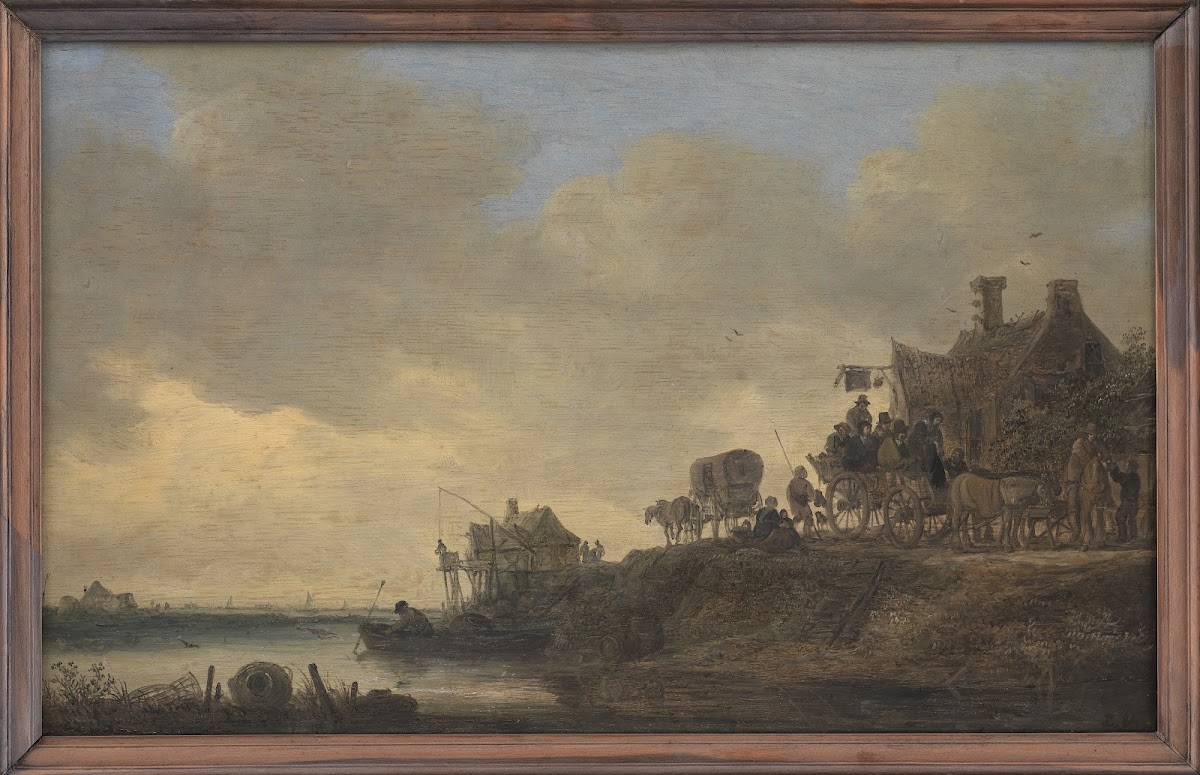 River Scene with the Swan Tavern 1646