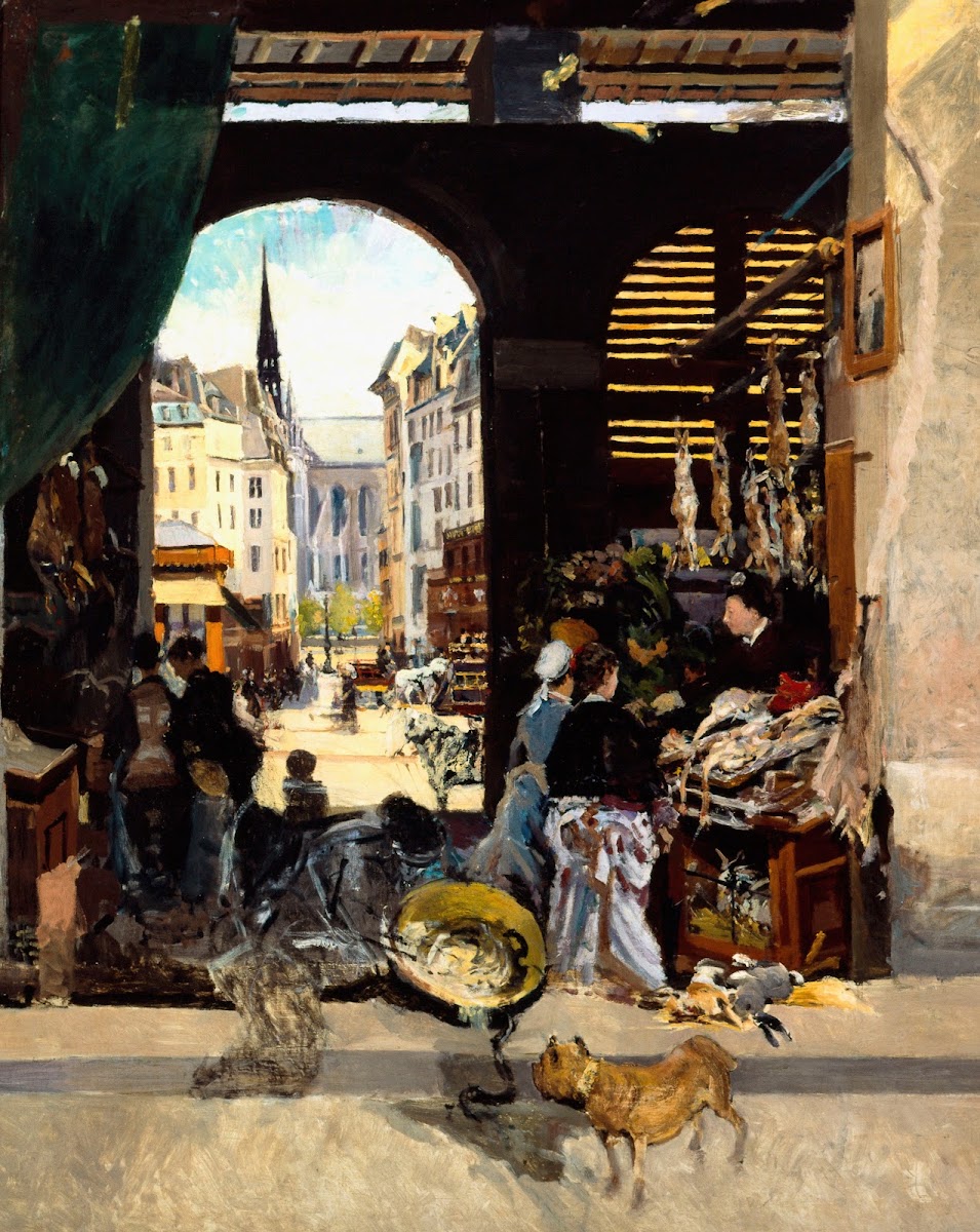 Le Marché des Carmes place Maubert 1880