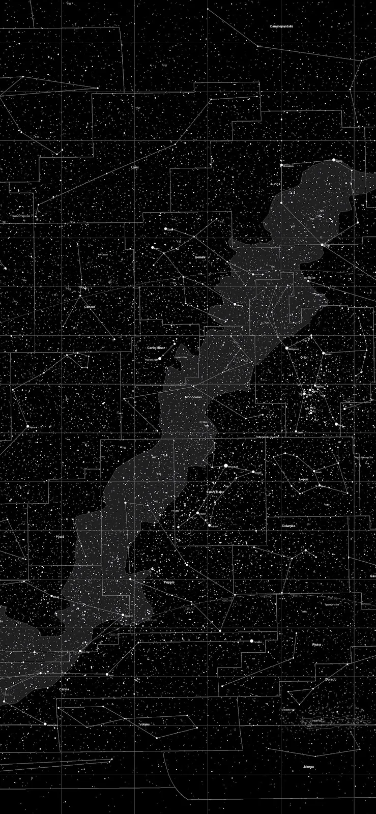Detailed Star Constellation Map - Scientific Illustration 2K iPhone Wallpaper (1628x3527)