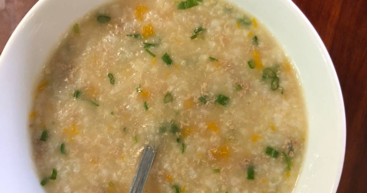 Cháo bò bí đỏ cho bé
