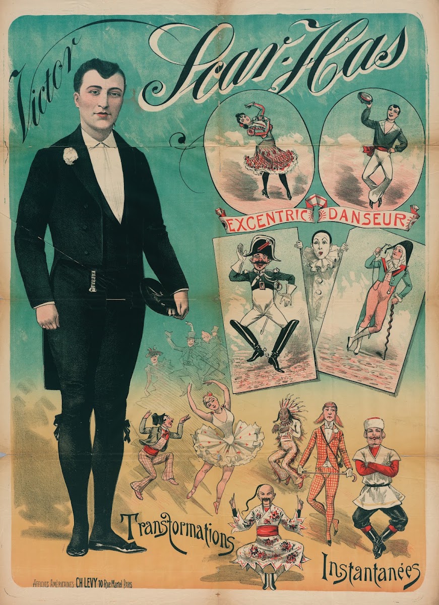 Victor Scav Has Excentric Danseur Transformations Instantanées 1888