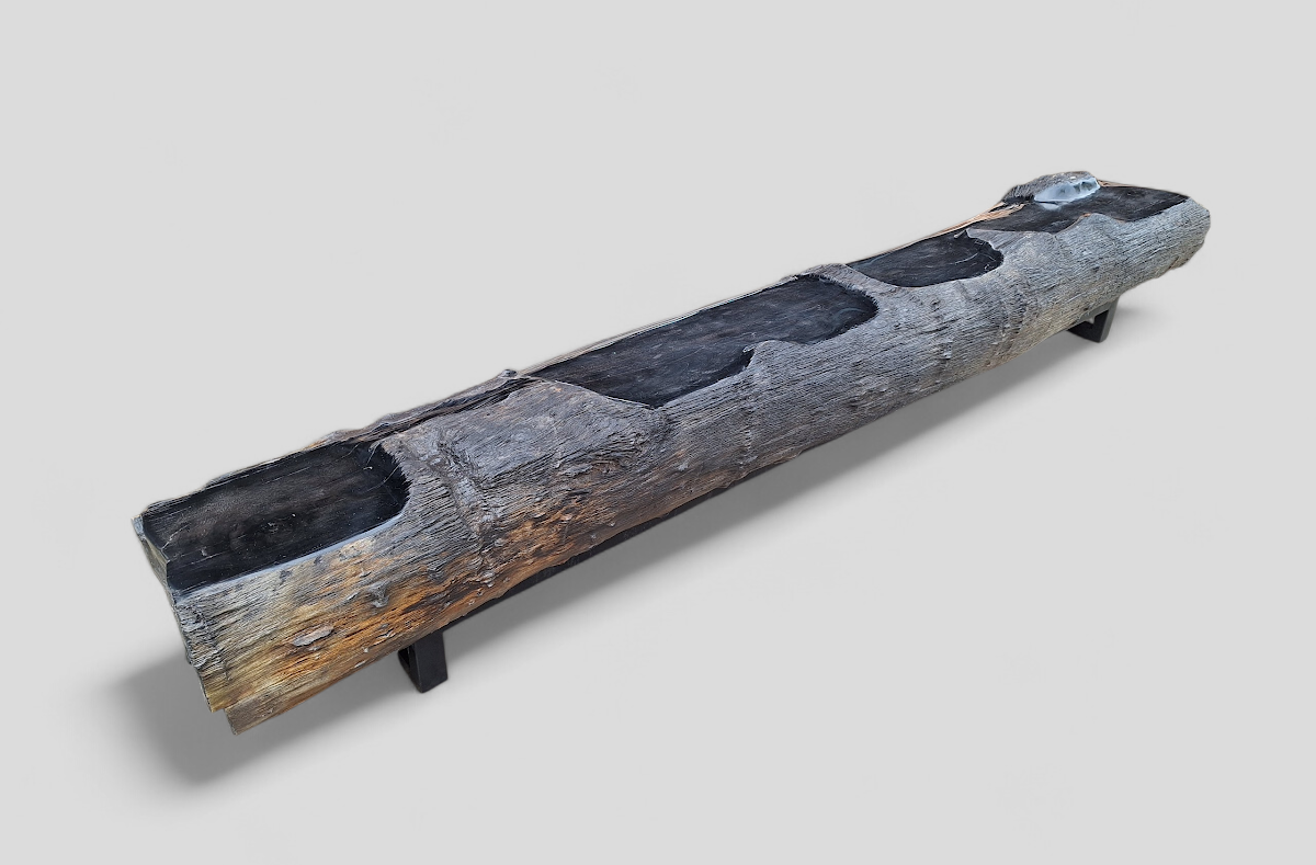 BENCH — SKU PJA.32.28 | Petrified Wood by PJ Antique Bali